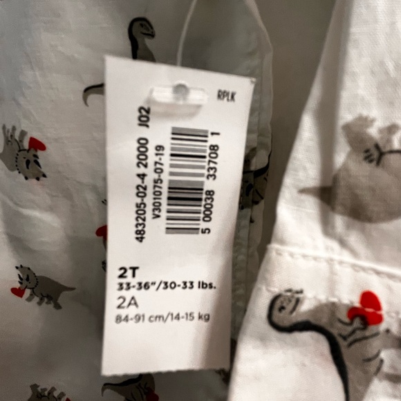 Old Navy Toddler Boys’ Long Sleeve Dinosaur Printed Shirt - Picture 3 of 4